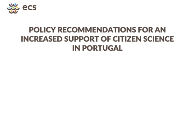 image for Recomendações Políticas para um Maior Apoio à Ciência Cidadã em Portugal